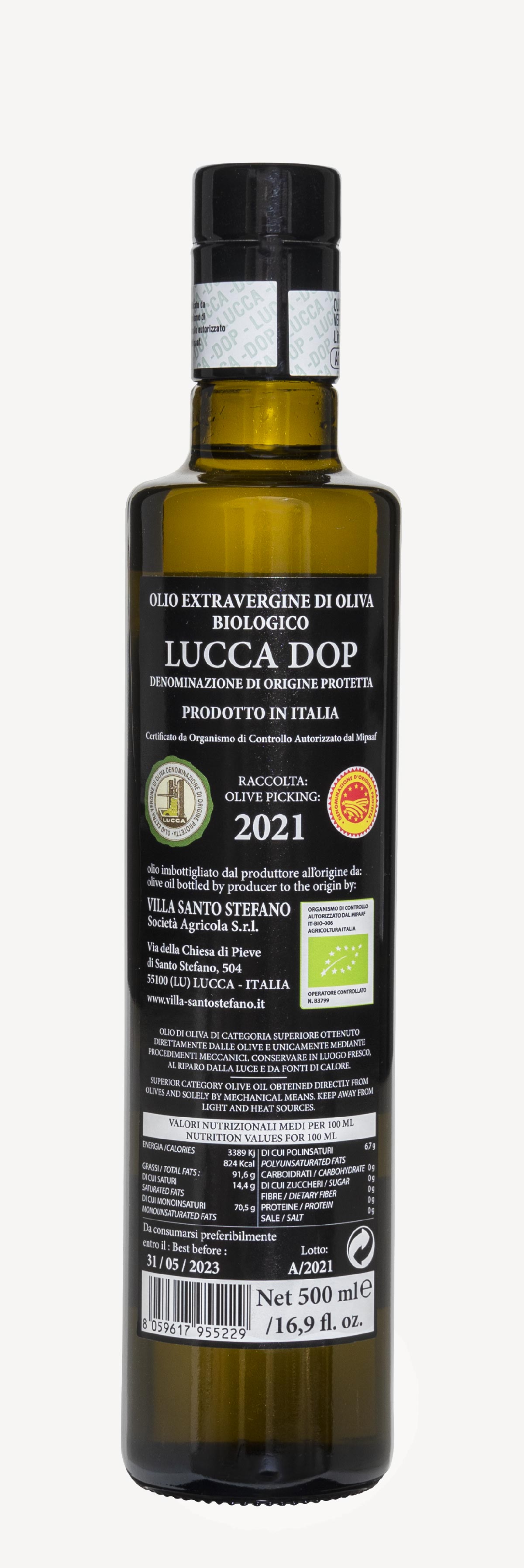 OLIO EXTRAVERGINE DI OLIVA DOP LUCCA