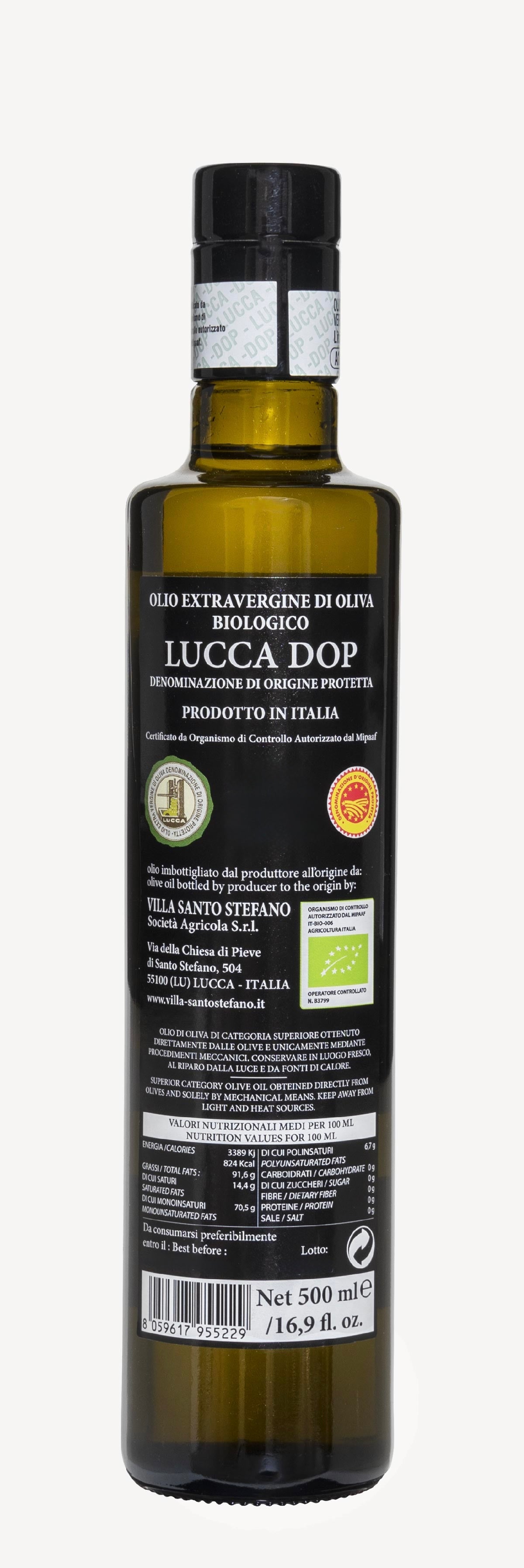 OLIO EXTRAVERGINE DI OLIVA DOP LUCCA
